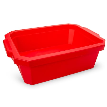 Globe Scientific Ice Tray With Lid, 9 Liter, Red 455025R